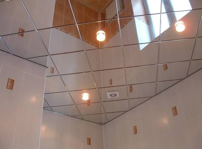 Зеркальный подвесной потолок